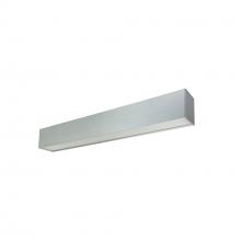  NLUD-4334A - 4' L-Line LED Indirect/Direct Linear, 6152lm / Selectable CCT, Aluminum Finish