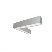  NLUD-L334A - "L" Shaped L-Line LED Indirect/Direct Linear, 3781lm / Selectable CCT, Aluminum Finish