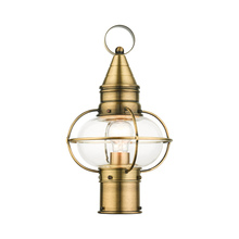  26902-01 - 1 Lt Antique Brass Outdoor Post Top Lantern