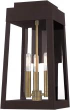 Livex Lighting 20855-07 - 3 Lt Bronze Outdoor Wall Lantern