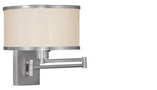 Livex Lighting 6279-91 - 1 Light BN Swing Arm Wall Lamp