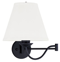  6471-04 - 1 Light Black Swing Arm Wall Lamp