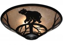 Meyda Green 113405 - 22"W Happy Bear on the Loose Flushmount