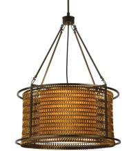 Meyda Green 128776 - 24"W Maille Drum Pendant