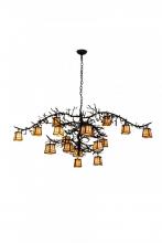  178333 - 66"W Pine Branch Valley View 18 LT Chandelier