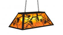 Meyda Green 234359 - 33" Long Whispering Pines Oblong Pendant