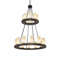 Meyda Green 245153 - 42" Wide Loxley 20 Light Two Tier Chandelier