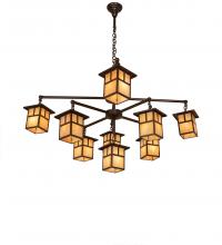  247801 - 50" Wide Hyde Park "T" Mission 9 Light Chandelier