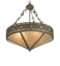  26923 - 24" Wide Craftsman Target Inverted Pendant