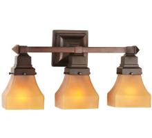  50362 - 20"W Bungalow Frosted Amber 3 LT Vanity Light
