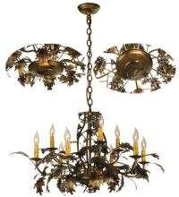  70624 - 31"W Oak Leaf 9 LT Chandelier