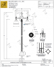 Hi-Lite MFG Co. H-53018-91 - Custom Post Light