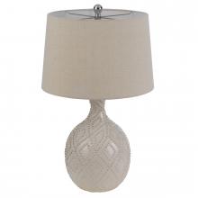 CAL Lighting BO-3064TB-2 - 150W 3 way Bogalusa ceramic table lamp.
