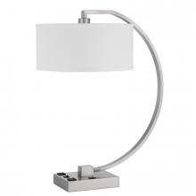 CAL Lighting LA-8038DK - Belfort Metal Desk Lamp with 2 Power Outlets and 1 Usb Charging Port