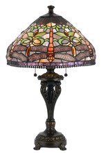  BO-2355TB - 60W X 2 Tiffany Table Lamp