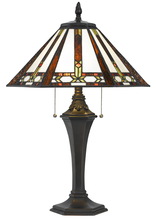  BO-2717TB - 60W X 2 Tiffany Table Lamp