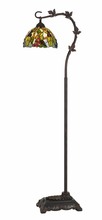  BO-2754FL - 60W Cotulla Downbrdige Tiffany Metal Floor Lamp