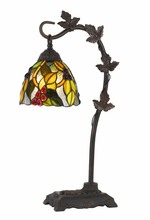  BO-2754TB - 60W Cotulla Downbrdige Tiffany Metal Table Lamp