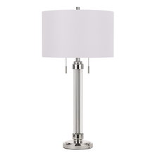  BO-2829TB - 60W X 2 Montilla Metal/Acrylic Table Lamp With Fabric Shade
