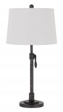  BO-2979TB - 150W 3 way Riverwood adjustable metal table lamp with hardback taper fabric drum shade