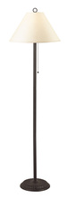  BO-904FL-OW - 100W Candlestick Floor Lamp W/Pull Chain Switch