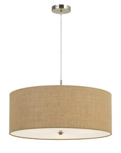  FX-3627-3P - 60W X 3 Addison Drum Pendant Fixture. Dia:24"