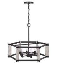  FX-3767-6 - 60W x 6 Rutland hammered metal chandelier