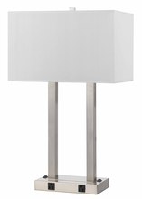  LA-8028DK-1-BS - 60W X 2 Metal Desk Lamp W/Two Outle
