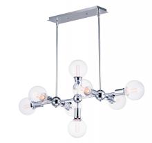 Maxim 11348PC/BUL-G40-CL - Molecule 8-Light Pendant with G40 CL LED Bulbs