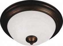  5841ICST - Two Light Slate Ice Glass Bowl Flush Mount