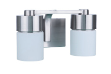 Craftmade 12314BNK2 - District 2 Light Vanity in Brushed Polished Nickel