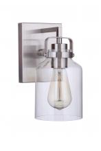  53601-BNK - Foxwood 1 Light Wall Sconce in Brushed Polished Nickel