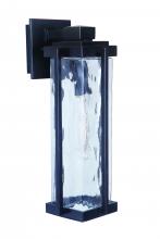  Z2614-OBG - Pyrmont 1 Light Medium Outdoor Wall Lantern in Oiled Bronze Gilded with Clear Hammered Glass