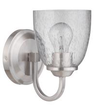  49901-BNK - Serene 1 Light Wall Sconce in Brushed Polished Nickel