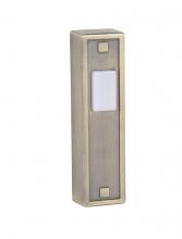  PB5014-AB - Surface Mount LED Lighted Push Button in Antique Brass
