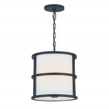  9593-MK - Brian Patrick Flynn for Crystorama Hulton 3 Light Matte Black Mini Chandelier