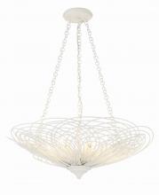  DOR-B7706-MT - Doral 6 Light Matte White Chandelier