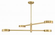  ORS-734-MG-ST - Orson 4 Light Modern Gold Chandelier