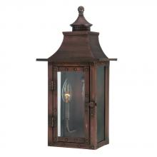 8302CP - St. Charles Collection Wall-Mount 2-Light Outdoor Copper Patina Light Fixture