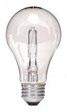 Satco Products Inc. S2402 - 43 Watt; Halogen; A19; Clear; 1000 Average rated hours; 750 Lumens; Medium base; 120 Volt; 2-Pack