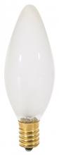 Satco Products Inc. S3382 - 60 Watt B10 Incandescent; Frost; 1500 Average rated hours; 650 Lumens; European base; 120 Volt