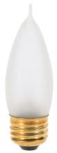Satco Products Inc. S3768 - 40 Watt CA10 Incandescent; Frost; 1500 Average rated hours; 360 Lumens; Medium base; 120 Volt;