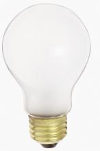 Satco Products Inc. S4079 - 100 Watt A19 Incandescent; White; 1000 Average rated hours; 1178 Lumens; Medium base; 230 Volt
