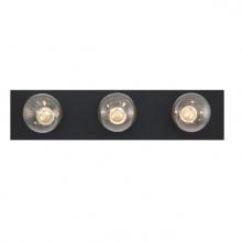  6117500 - 3 Light Wall Fixture Matte Black Finish