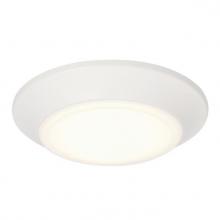  6133700 - 6 in. 11W Dimmable LED Surface Mount with Color Temperature Selection White Finish Frosted Acrylic