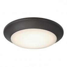  6134100 - 7.5 in. 16W Dimmable LED Surface Mount with Color Temperature Selection Black-Bronze Finish Frosted