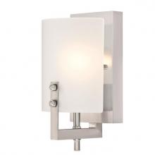  6369500 - 1 Light Wall Fixture Brushed Nickel Finish Frosted Glass