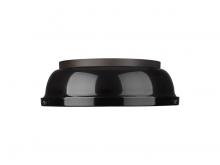Golden 3602-14 RBZ-BLK - Duncan 3-Light Bath Vanity in Rubbed Bronze with Matte Navy