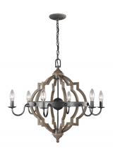 Generation Lighting 3124906-846 - Socorro Six Light Chandelier