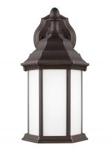  8338751-71 - Sevier traditional 1-light outdoor exterior small downlight outdoor wall lantern sconce in antique b